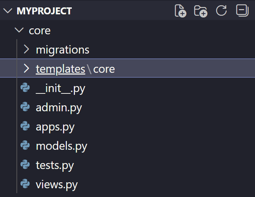 Creating templates directories in Django.